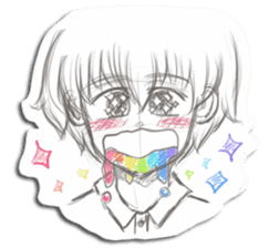 Rough-Sketched Shonentachi sticker #1139378
