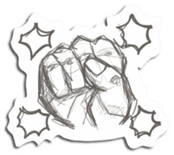 Rough-Sketched Shonentachi sticker #1139383