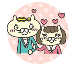 cat  businessman sticker #1140638