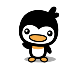 little (shy and timid) penguin sticker #1141066