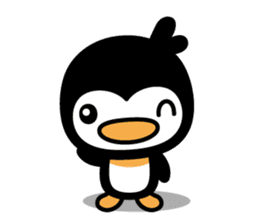 little (shy and timid) penguin sticker #1141067