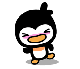 little (shy and timid) penguin sticker #1141069