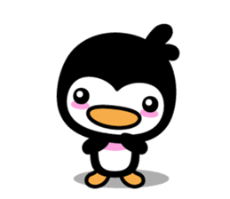 little (shy and timid) penguin sticker #1141070