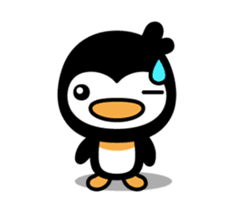 little (shy and timid) penguin sticker #1141072