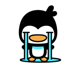 little (shy and timid) penguin sticker #1141073