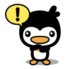 little (shy and timid) penguin sticker #1141082