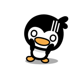little (shy and timid) penguin sticker #1141088