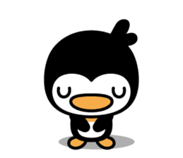 little (shy and timid) penguin sticker #1141090