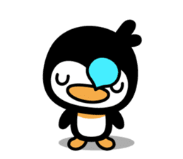 little (shy and timid) penguin sticker #1141094