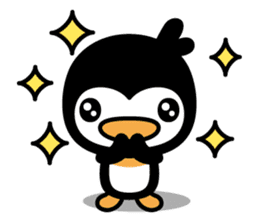 little (shy and timid) penguin sticker #1141096