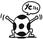 Funny ball sticker #1141154