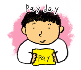 Pencil boy 3 (English) sticker #1141310