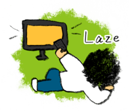 Pencil boy 3 (English) sticker #1141313