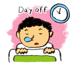 Pencil boy 3 (English) sticker #1141315