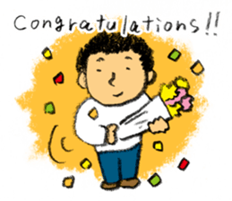 Pencil boy 3 (English) sticker #1141319