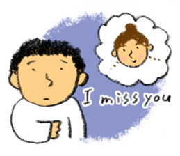 Pencil boy 3 (English) sticker #1141322