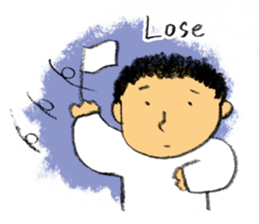 Pencil boy 3 (English) sticker #1141328