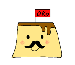 pudding gentleman sticker #1141389