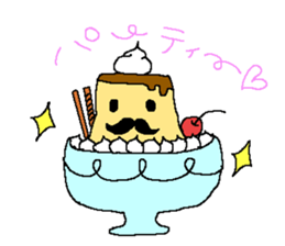 pudding gentleman sticker #1141406
