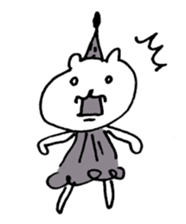 The bear of pointed hat sticker #1141436