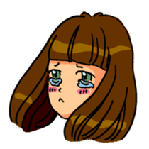 YUMI chan with tears sticker #1141466
