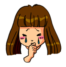 YUMI chan with tears sticker #1141467