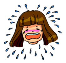 YUMI chan with tears sticker #1141468