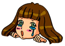 YUMI chan with tears sticker #1141469