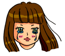 YUMI chan with tears sticker #1141470