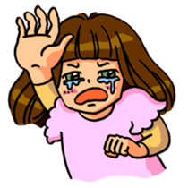 YUMI chan with tears sticker #1141474