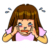 YUMI chan with tears sticker #1141475