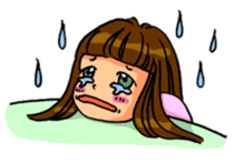 YUMI chan with tears sticker #1141477