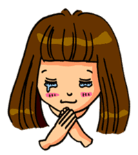 YUMI chan with tears sticker #1141478