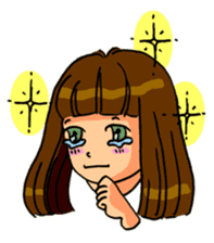 YUMI chan with tears sticker #1141484