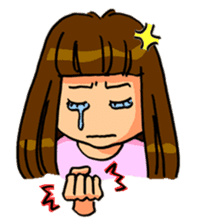 YUMI chan with tears sticker #1141485