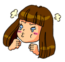 YUMI chan with tears sticker #1141486