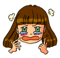 YUMI chan with tears sticker #1141487
