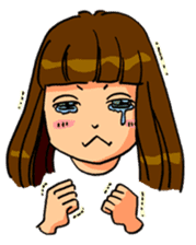YUMI chan with tears sticker #1141489
