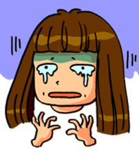 YUMI chan with tears sticker #1141490