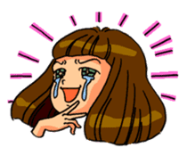 YUMI chan with tears sticker #1141492