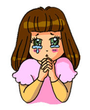 YUMI chan with tears sticker #1141493