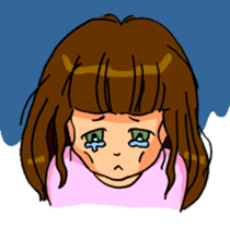 YUMI chan with tears sticker #1141495