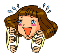 YUMI chan with tears sticker #1141496