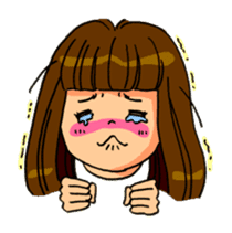 YUMI chan with tears sticker #1141497