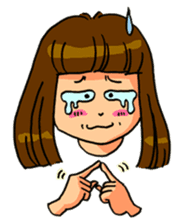 YUMI chan with tears sticker #1141498