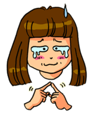 YUMI chan with tears sticker #1141498