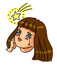 YUMI chan with tears sticker #1141500