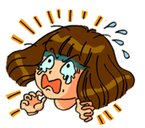 YUMI chan with tears sticker #1141504