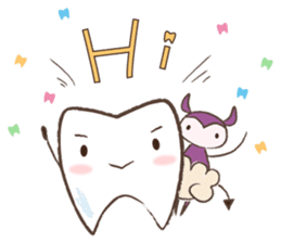 tooth,bug&penguin sticker #1141786