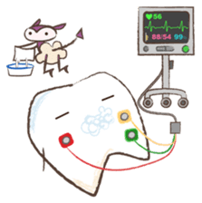 tooth,bug&penguin sticker #1141823